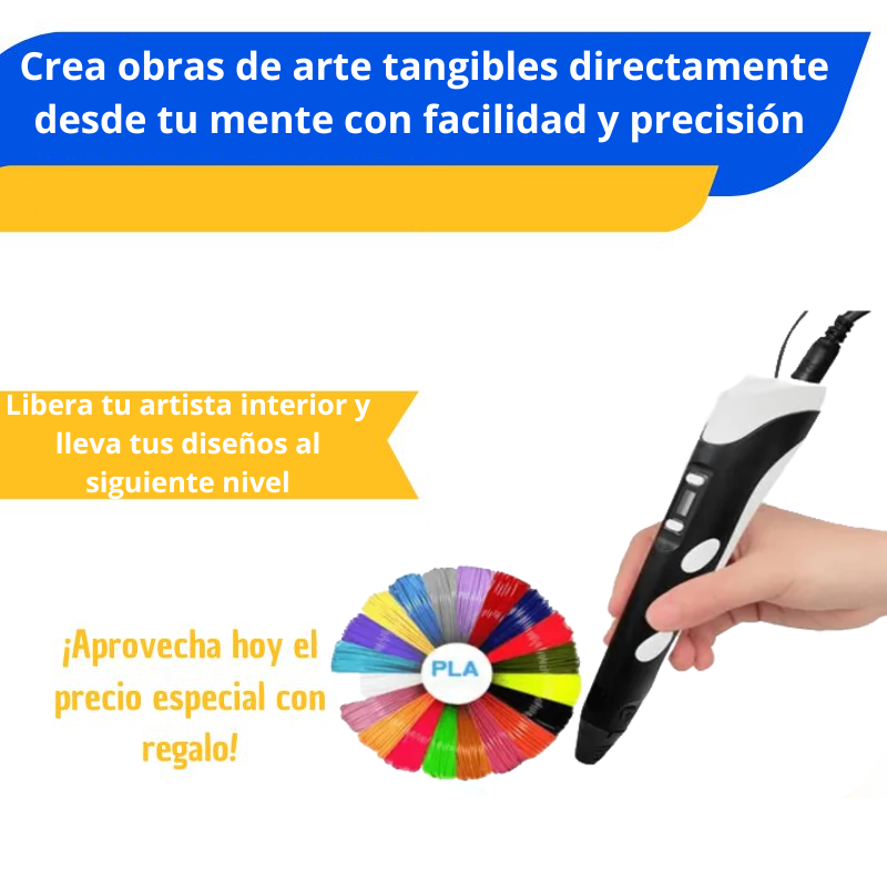 Lapíz 3D de Silicona