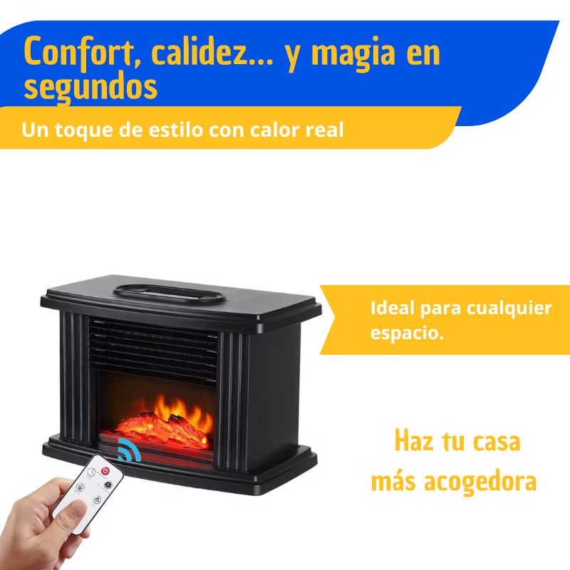 Mini Calefactor Chimenea con Termostato