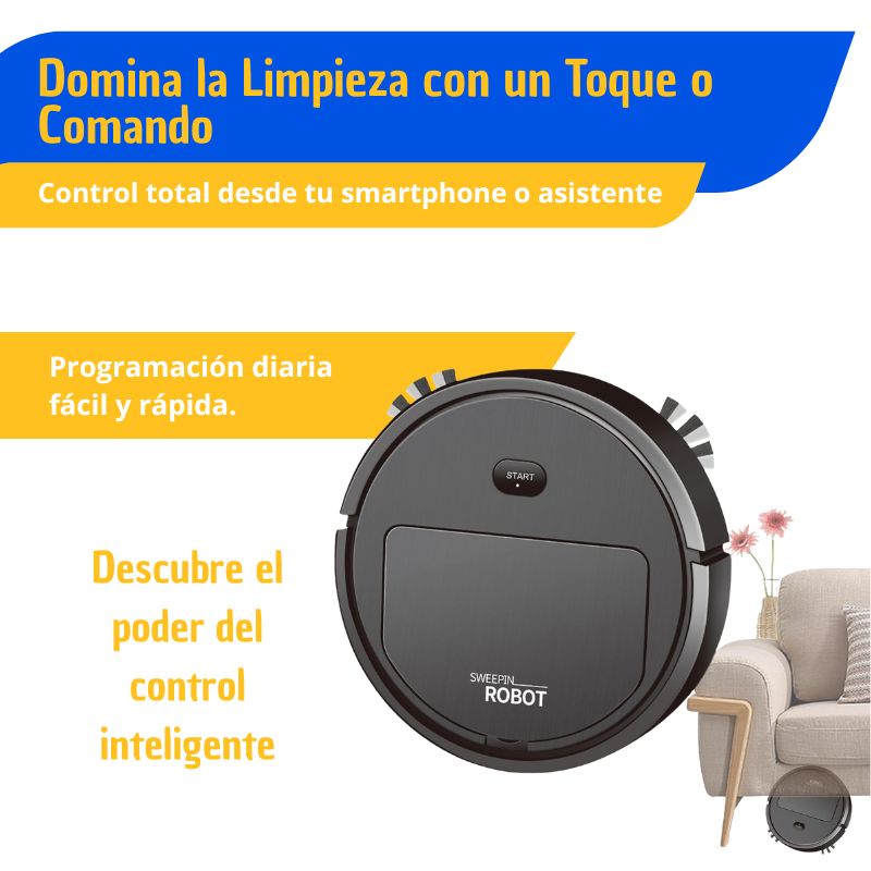 Aspiradora robot 3 en 1