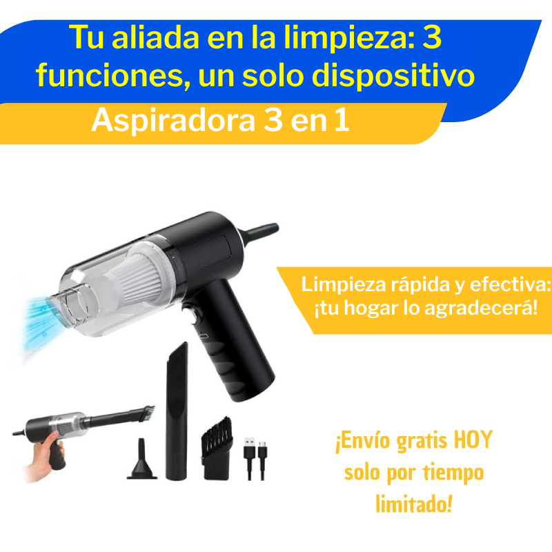 Mini Aspiradora 3 en 1