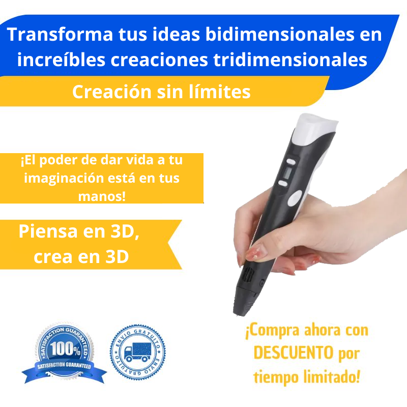 Lapíz 3D de Silicona