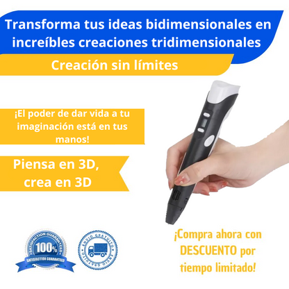 Lapíz 3D de Silicona