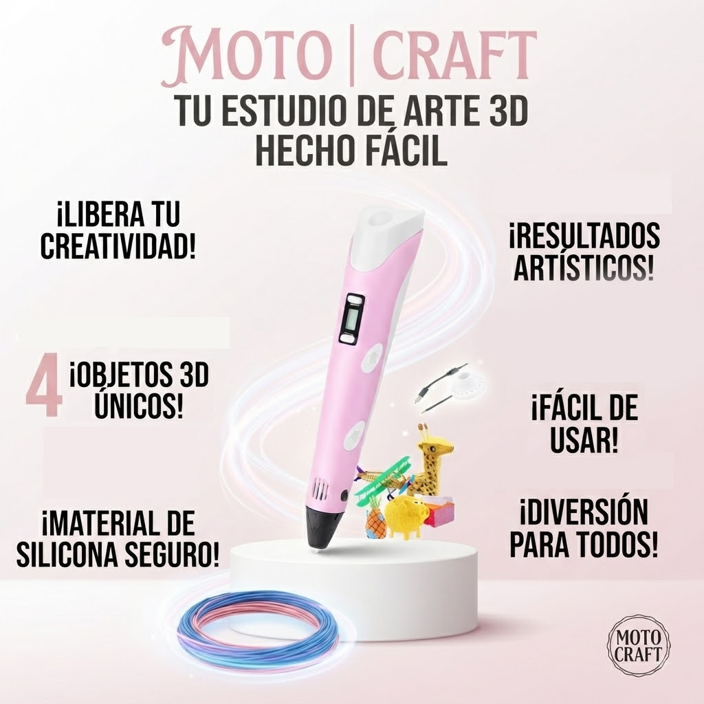 Lapíz 3D de Silicona