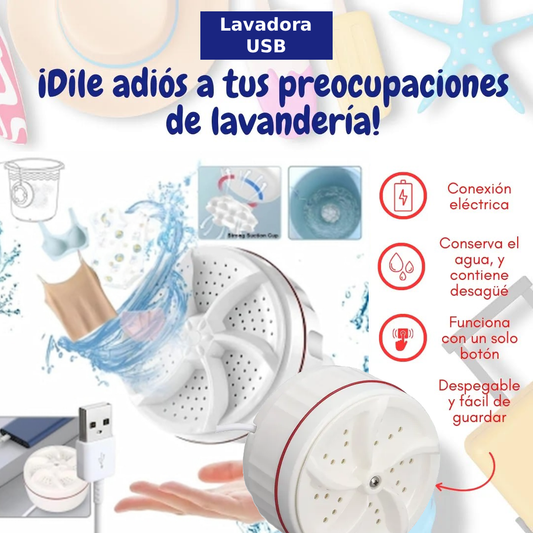Mini lavadora portátil USB