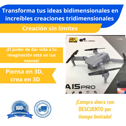 Drone con cámara RC 1080P HD