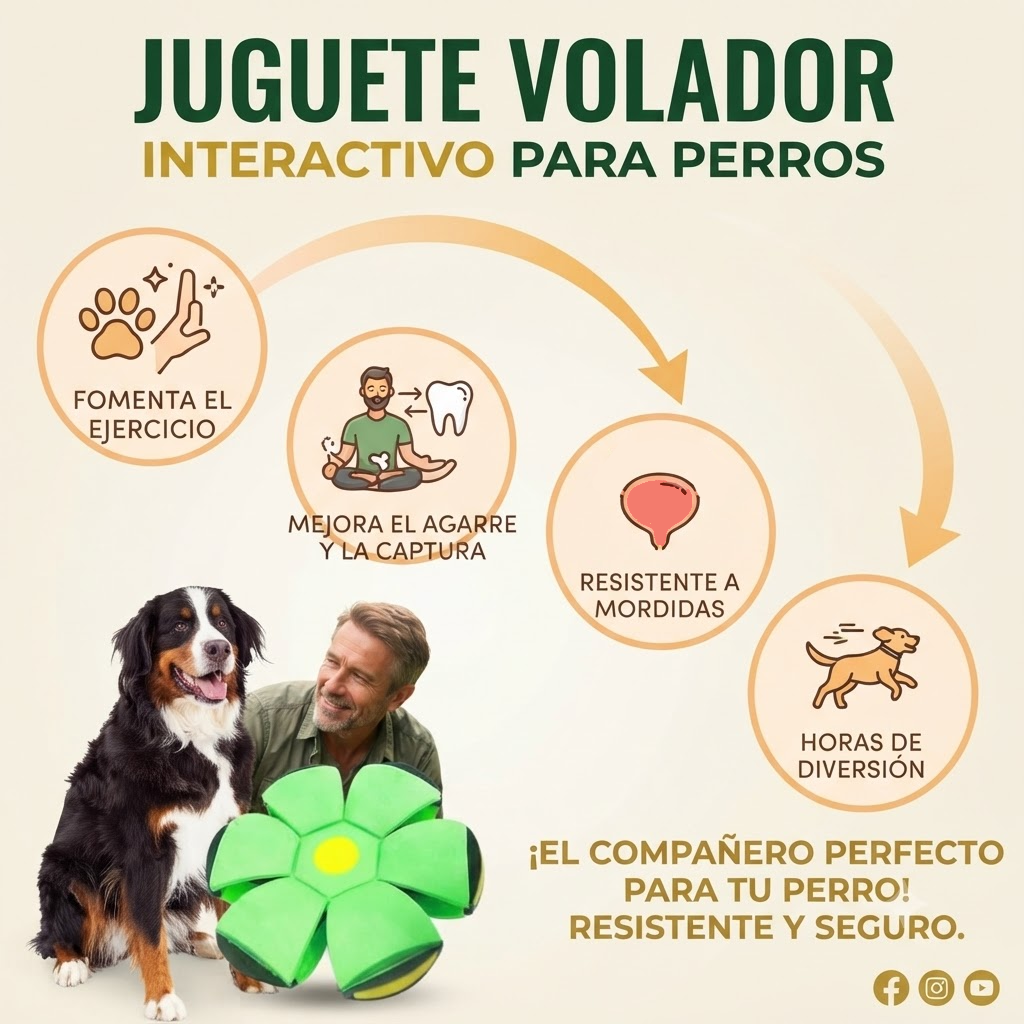Juguete volador para perros