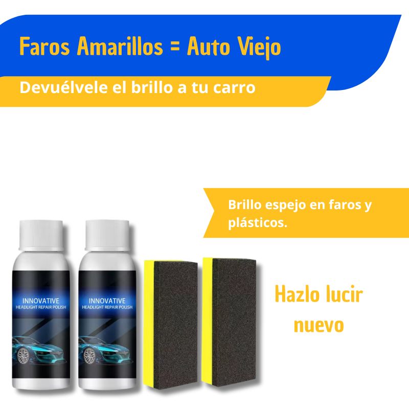 Líquido para reparación de faros de coche
