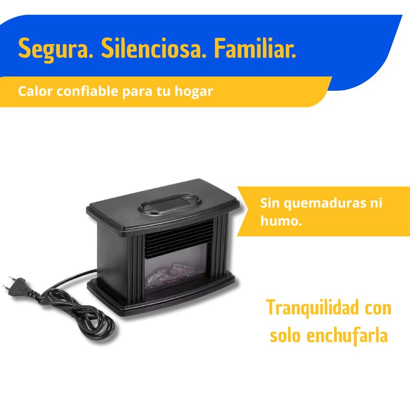 Mini Calefactor Chimenea con Termostato
