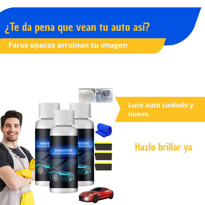 Líquido para reparación de faros de coche