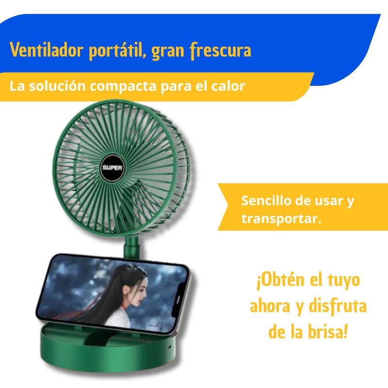 Mini ventilador plegable