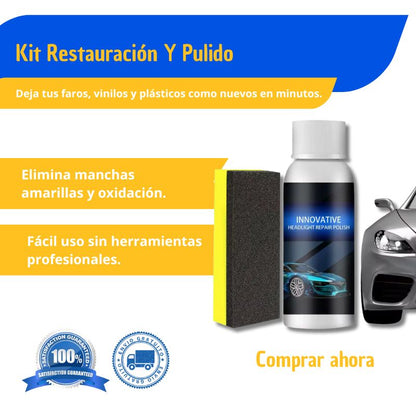 Líquido para reparación de faros de coche