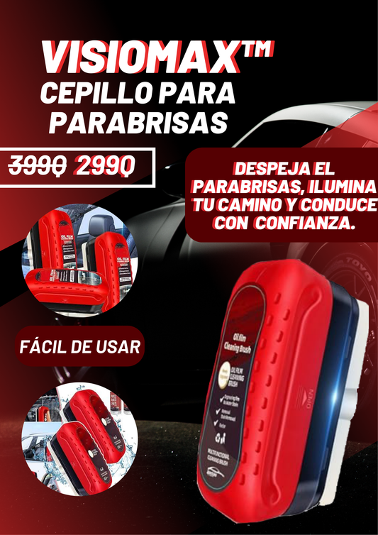 VisioMax Cepillo limpiador de vidrios de carro