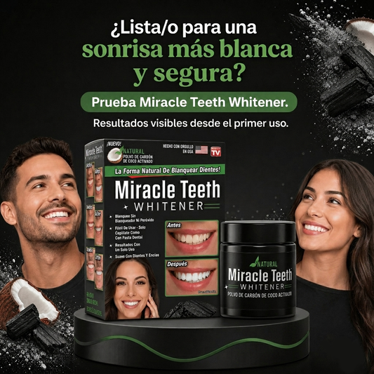 Blanqueador Dental Natural Carbón Coco