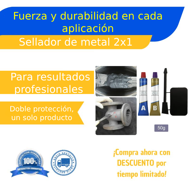 Sellador de metal profesional 2x1