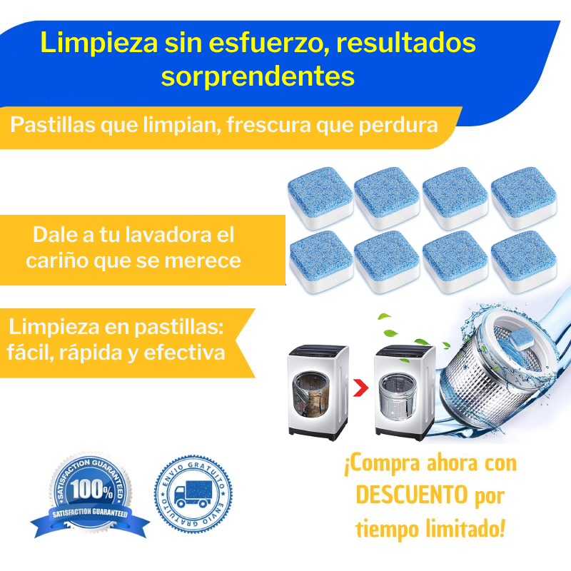 Tabletas Limpiadoras para Lavadoras