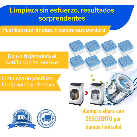Tabletas Limpiadoras para Lavadoras
