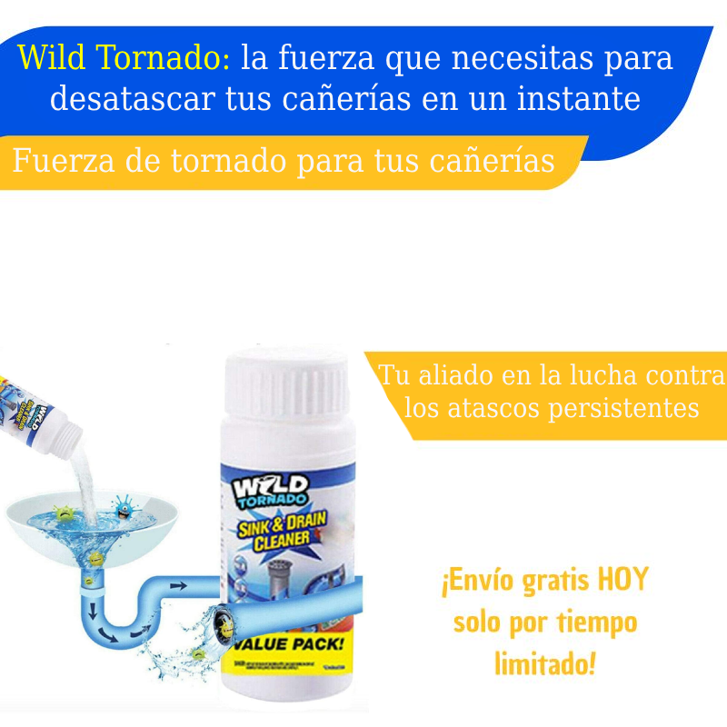 Destapacañerías Wild Tornado
