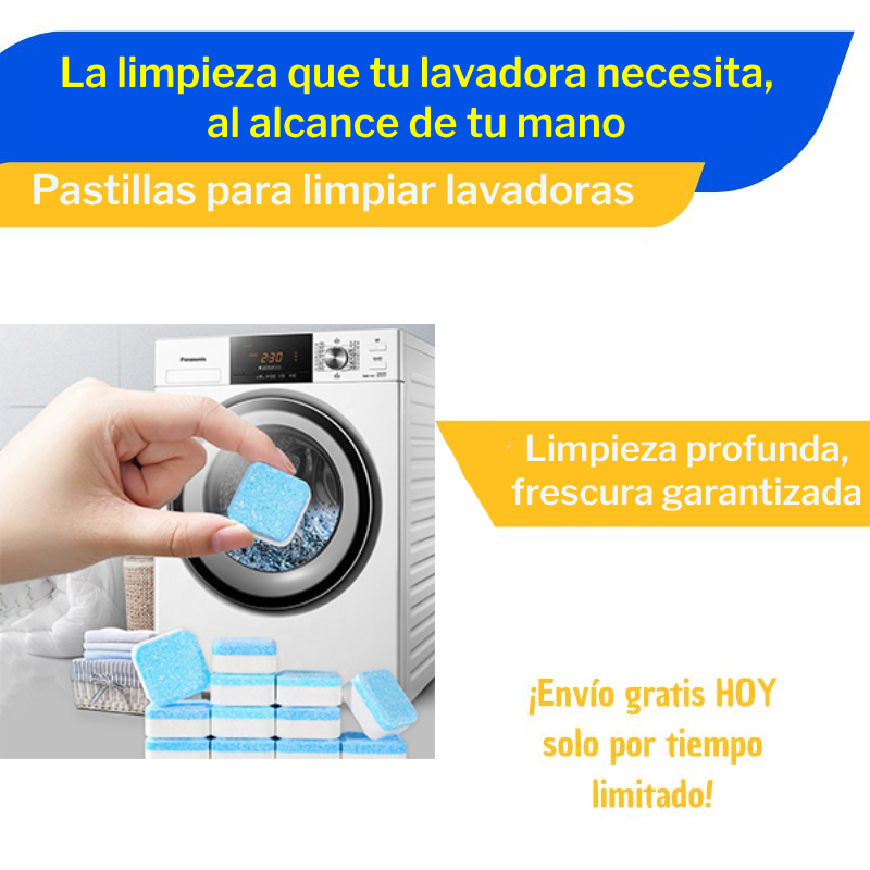 Tabletas Limpiadoras para Lavadoras
