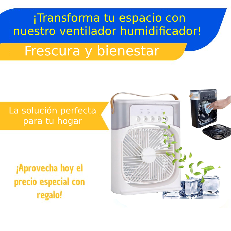 Ventilador Humificador 2 en 1
