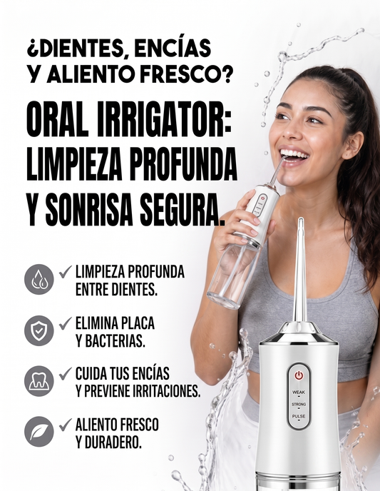 Irrigador Oral Limpiador de Dientes Portatil