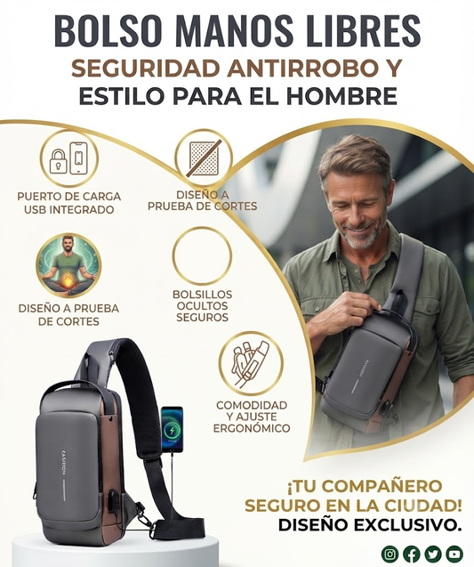 Bolso Manos Libres Antirrobo